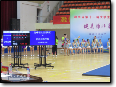 湖南省第十一届大学生运动会健美操比赛