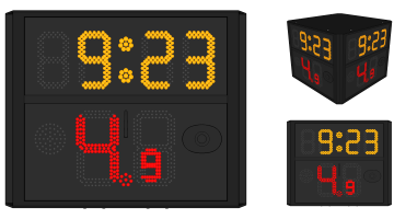 四面24秒计时器 (FIBA 2023规则)